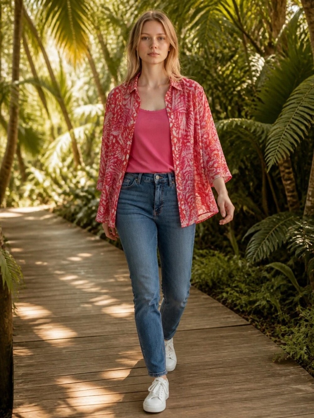 2 Pc Summer T Shirt Matching Blouse Issac Mezrahi Small